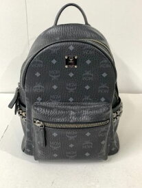 【中古】【メンズ/レディース】 MCM エムシーエム MMK6SVE37BK001 ヴィセトスサイドスタッズ バックパック バッグ カバン 鞄 180-240316-ab-7-min サイズ：約33×27×17.5cm カラー：ネイビー 万代Net店