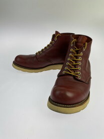 【中古】【メンズ】 REDWING 8166 新表四角犬タグ 90年代後期 6-INCH CLASSIC PLAIN TOE BOOT レッドウィング ブーツ 靴 164-240316-ks-09-min サイズ：27cm カラー：レッド 万代Net店