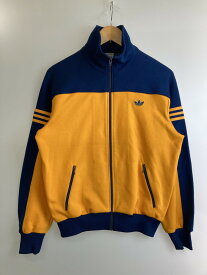 【中古】【メンズ】 adidas アディダス 60-70's TRACK JACKET 60-70年代 トラックジャケット ジャージ ライトアウター 146-240323-yn-20-min サイズ：4 カラー：ネイビー/イエロー 万代Net店