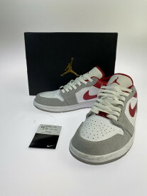 【中古】【メンズ】 NIKE ナイキ AIR JORDAN 1 LOW SE DC6991-016 エアージョーダン1 ロウ スニーカー 靴 160-240415-jt-09-min サイズ：US 9 27cm カラー：LT SMOKE GREY/GYM RED-WHITE 万代Net店