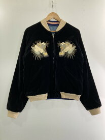 【中古】【メンズ】 東洋エンタープライズ トーヨーエンタープライズ LIMITED EDITION 500着限定 虎×鷲 別珍 SOUVENIR JACKET M18686 M品番 アウター スカジャン 145-240502-jt-10-min サイズ：M カラー：ブラック /ブルー系 万代Net店