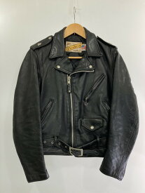 【中古】【メンズ】 PERFECTO BY SCHOTT 613 DOUBLE LEATHER RIDERS JACKET ショット パーフェクト ダブル レザー ライダース ジャケット アウター 145-240516-yn-15-min サイズ：36 カラー：ブラック 万代Net店