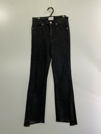 【中古品】【レディース】 ANDERSSON BELL アンダーソンベル UNBALANCE SLIT CROP JEANS アンバランス スリット クロップ ジーンズ デニム パンツ レディース ボトムス 168-240902-em-17-min サイズ：S カラー：ブラック 万代Net店