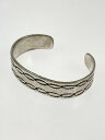 楽天スーパーSALE 30%OFF~【中古品】【メンズ/レディース】 NAVAJO ナバホ STAMPED INGOT SILVER CUFF BRACELET C.189…