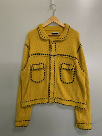 【中古品】【メンズ】 PHINGERIN フィンガリン 24AW PG1 KNIT PD-242-KN-011 ニットカーディガン トップス 140-250702-yn-04-min サイズ：M カラー：マスタード 万代Net店