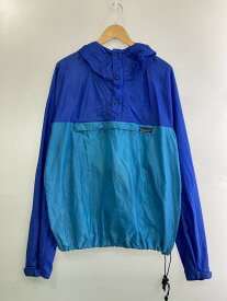 【現状渡し品】【メンズ】 patagonia パタゴニア 三角タグ 80S　NYLON ANORAK PARKA ナイロンアノラックパーカー 144-250816-ks-41-min サイズ：L カラー：ブルー/ライトブルー 万代Net店