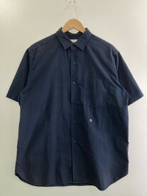 【中古品】【メンズ】 nanamica ナナミカ REGULAR COLLAR WIND H S SHIRT SUGS301 レギュラーカラー ワイド シャツ 半袖 メンズ トップス 140-251130-em-22-min サイズ：M カラー：ネイビー 万代Net店