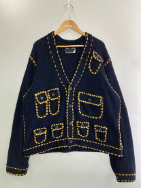 【中古品】【メンズ】 PHINGERIN フィンガリン PD-252-KN-02 PG1 POCKET CARDIGAN カーディガン 140-251230-zi-07-min サイズ：XL カラー：ネイビー 万代Net店