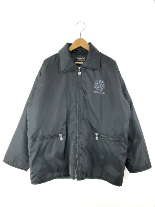 VERSACE ヴェルサーチ ジャケット 総柄 ホワイト×ブラック 中古AB【辻  