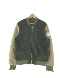 【中古】【メンズ】 DIESEL ディーゼル REVERSIBLE FLEECE BOMBER JACKET リバーシブル フリース ボンバージャケット アウター MA-1 フライトジャケット 141-240512-kk-9-tag サイズ：L カラー：オリーブ 万代Net店