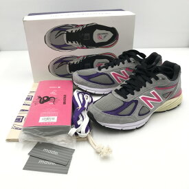 【中古品】【メンズ】 KITH キス × NEW BALANCE ニューバランス 別注 コラボ M990KT4 スニーカー 靴 162-241128-yk-12-tag サイズ：27cm/US9 カラー："KITH/UNITED ARROWS&SONS"GRAY 万代Net店