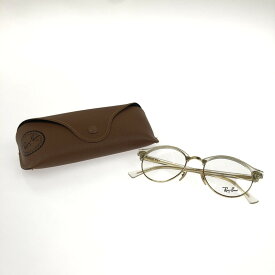 【現状渡し品】【メンズ】 Ray-Ban レイバン CLUBROUND SUNGLASSES RB4246-V クラブラウンド サングラス アイウェア アクセサリー 203-260301-na-04-tag サイズ：49□19 140 カラー：クリア/ゴールド 万代Net店