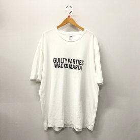 【中古】【メンズ】 WACKO MARIA ワコマリア HEAVY WEIGHT CREW NECK T-SHIRT ヘヴィー ウェイト クルーネック Tシャツ 半袖 トップス 140-231117-at-8-tei サイズ：XXL カラー：ホワイト 万代Net店