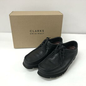 【中古】【メンズ】 Clarks クラークス WALLABEE GTX LEATHER ワラビー ゴアテックス レザー ブーツ シューズ 靴 164-231205-at-8-tei サイズ：42 カラー：ブラック 万代Net店