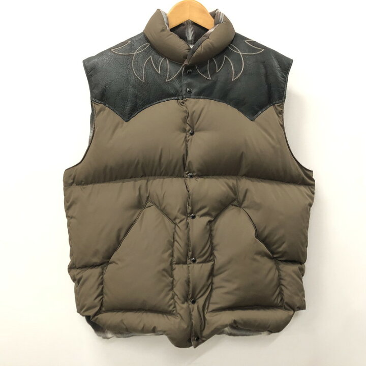 楽天市場】【中古】【メンズ】 RAFU ラフ RMFC DOWN VEST W EMBROIDERY 