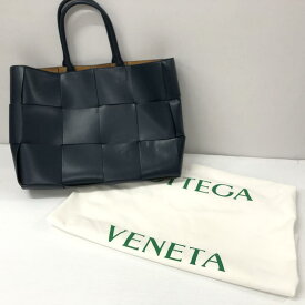 【中古】【メンズ】 BOTTEGAVENETA ボッテガヴェネタ ラージ アルコ トートバッグ かばん 180-240220-ma-2-tei カラー：ネイビー 万代Net店