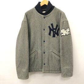 【中古】【メンズ】 A BATHING APE アベイシングエイプ NEIGHBORHOOD ネイバーフッド BROTHERHOOD スタジャン 142-240309-tk-7-tei サイズ：L カラー：グレー 万代Net店