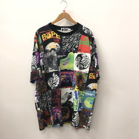 【中古】【メンズ】 A BATHING APE アベイシングエイプ BAPE ALBUM MONOGRAM MULTI TEE ショートスリーブ 半袖 Tシャツ トップス 142-240405-ma-5-tei サイズ：2XL カラー：総柄 万代Net店