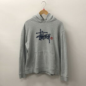 【中古】【メンズ】 STUSSY ステューシー STUSSY 刺繍ロゴパーカー トップス 142-240529-rk-5-tei サイズ：S カラー：グレー 万代Net店