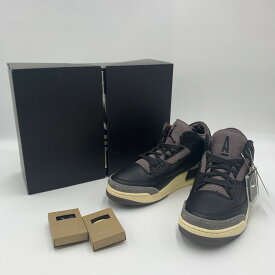 【中古】【未使用品】【メンズ】 NIKE ナイキ × A MA MANIERE ア マ マニエール 別注 コラボ 24AW WMNS AIR JORDAN 3 RETRO OG SP FZ4811-001 ウィメンズ エアジョーダン3 レトロ スニーカー 靴 160-241025-kk-14-tei カラー：BLACK/BLACK-FLAT PEWTER 万代Net店