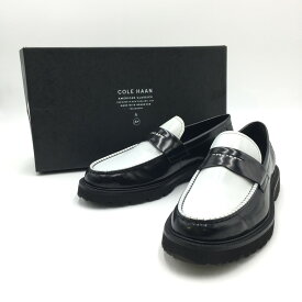 【中古美品】【メンズ】 COLE HAAN コールハーン × FRAGMENT DESIGN フラグメントデザイン 別注 コラボ AC PENNY LOAFER C38640 アメリカンクラシックス ペニーローファー 革靴 164-250322-kk-01-tei サイズ：US8.5 26cm カラー：BLACK SPECTATOR/WHITE 万代Net店