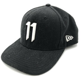 【中古品】【メンズ】 NEW ERA ニューエラ × 11 BY BORIS BIDJAN SABERI イレブン バイ ボリス ビジャン サベリ 別注 コラボ EMBROIDERY LOGO BASEBALL CAP ロゴ ベースボールキャップ 刺繍 帽子 185-250711-ks-09-tei サイズ：F カラー：ブラック 万代Net店