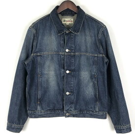【中古品】【メンズ】 STUSSY ステューシー 25SS TRUCKER JACKET DENIM VINTAGE WASH 115839 トラッカージャケット デニム ヴィンテージ ウォッシュ ライトアウター 142-251024-yy-06-tei サイズ：S カラー：インディゴ 万代Net店