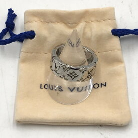 【中古品】【メンズ】 LOUIS VUITTON ルイ・ヴィトン LV モノグラム リング パラジウム M1507M アクセサリー 指輪 179-251103-yy-20-tei カラー：シルバー 18.5号 万代Net店