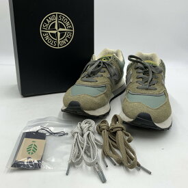 楽天スーパーSALE 20%OFF~【中古品】【メンズ】 NEW BALANCE ニューバランス × STONE ISLAND ストーンアイランド 別注 コラボ 574 LEGACY GREEN SNEAKERS U574LGST 574 レガシー グリーン シューズ 162-260129-ko-15-tei サイズ：27.5cm カラー：グリーン 万代Net店