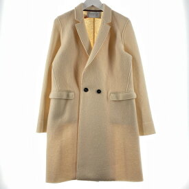【中古品】【レディース】 HARRIS WHARF LONDON ハリスワーフロンドン FELT WOOL CHESTER COAT フェルト ウール チェスター コート ライトアウター 168-260202-yo-01-tei サイズ：42 カラー：アイボリー 万代Net店
