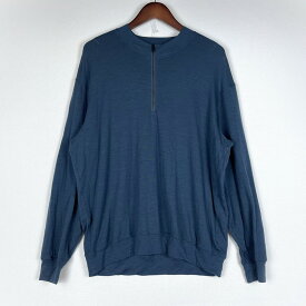【中古品】【メンズ】 ICE BREAKER アイスブレーカー REAL FLEECE L/S HALF ZIP IBOA578D リアル フリース ロングスリーブ ハーフジップ 長袖 トップス メリノブレンド 200 144-260507-ks-18-tei サイズ：M カラー：アビス 万代Net店