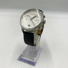 【中古品】【メンズ】 NORDGREEN ノードグリーン PIONEER 316L STAINLESS CHRONOGRAPH パイオニア 316Lステンレス クロノグラフ クォーツ 腕時計 197-260808-yo-13-tei カラー：シルバー 万代Net店