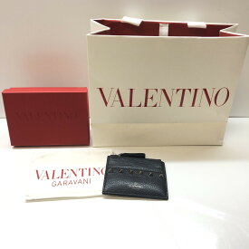 【中古】【メンズ/レディース】 VALENTINO GARAVANI ヴァレンティノ ガラヴァーニ カードケース 183-231108-hs-2-tom カラー：ブラック 万代Net店