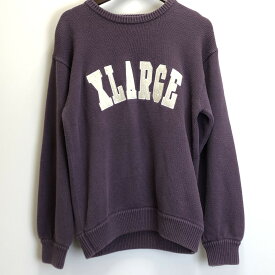 【中古】【メンズ】 XLARGE エクストララージ XLARGE エクストララージ ロゴ ニット セーター 147-240419-wy-5-tom サイズ：M カラー：パープル 万代Net店