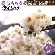 讃岐もち麦 ダイシモチ おためしセット/精麦 (200g)＋ゆで麦 (100g) 国産 香川県 善通寺市産 チャック付 …