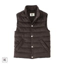 KIRED 【キーレッド】 カシミヤ ダウンベスト ・mod. FAITO ・art. 66480 ・col. dark brown (ダークブラウン) 【秋冬... ランキングお取り寄せ