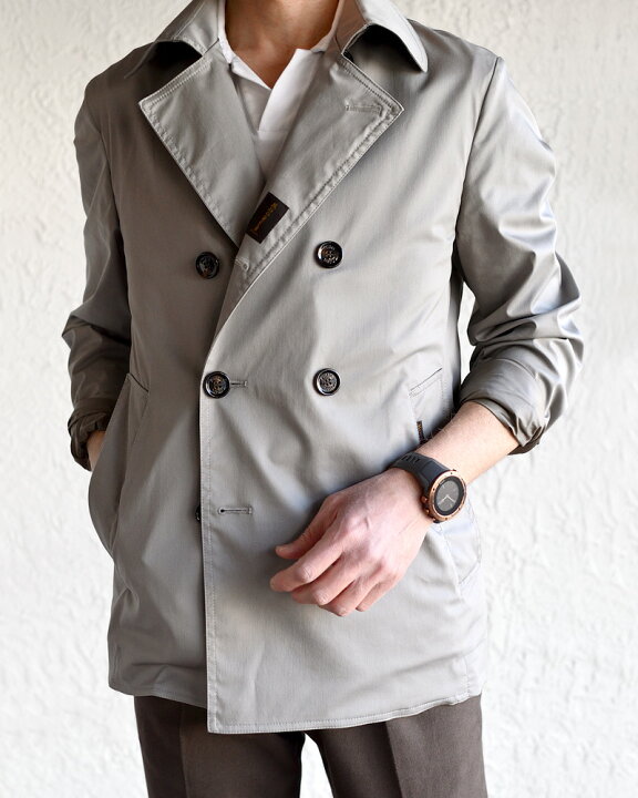 MOORERムーレーストレッチツイルピーコート SCAP/ARQUA-SAF