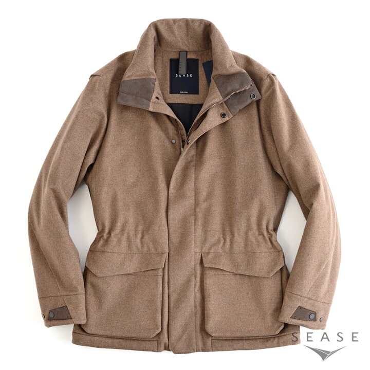 楽天市場】SEASE シーズ ・UPTOWN JACKET 無染色カシミヤ ハーフ 