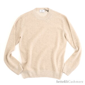 Settefili Cashmere ZbetB[ JV~A Exr[JV~ 2vC N[lbNjbg Eart. 160/H BC. Ecol. Light Beige Cgx[W Emade in Italy