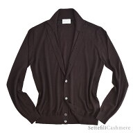 Settefili Cashmere セッテフィーリ カシミア ・カシミヤシルク ハイネックカーディガン ・art. J9040GBF…