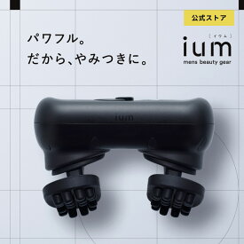 【公式ストア】ium イウム EMSヘッドスパ EMS HEAD SPA 頭皮ケア 美容家電 メンズ フェイスケア Wワイドブラシ ハイパワーEMS搭載 自宅でできるヘッドスパ 防水設計 充電式 コードレス ギフト プレゼント