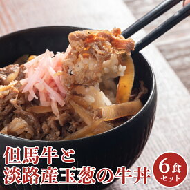 冷凍 牛丼 但馬牛と淡路産玉葱の牛丼 6食入り 但馬牛 冷凍総菜 冷凍取り寄せ 簡単調理 おうち時間 ステイホーム 冷凍 惣菜 おかず セット 兵庫 姫路 淡路 たまねぎ 保存食 詰め合わせ 牛丼 お中元 ギフト 創業1888年。老舗駅弁屋の本格冷凍惣菜。