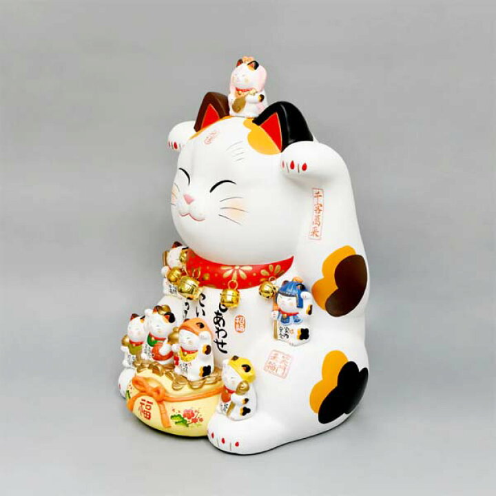 楽天市場】特大 招き猫 七福神 置物 インテリア 大きい 開店祝い 開業 