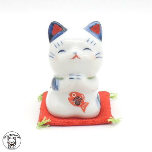 開店祝い 周年祝い 移転祝い お店 プレゼント 招き猫 置物 まねきねこ カフェ 飲食店 【染錦お願い福猫】高さ6cm 送料無料 ラッピング無料 プレゼント 縁起物 外国人 お土産 風水 風水グッズ