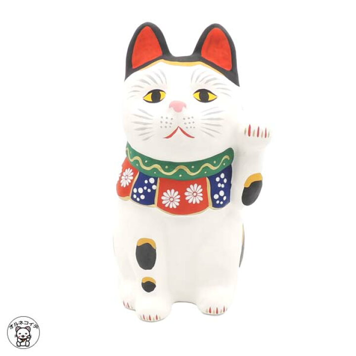 楽天市場 招き猫 置物 猫 雑貨 玩具工房 招き猫 大 高さ17 8cm 国産 伝統工芸 スタイリッシュ モダン 左手上げ 人招き 福猫 招き猫 縁起物 贈り物 ラッピング 熨斗 まねき猫 招きねこ ねこ おしゃれ 魔除け 厄除け 瀬戸 愛知県 インテリア 玄関 開店祝い お祝い 花