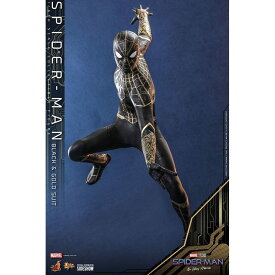 ムービー・マスターピース スパイダーマン:ノー・ウェイ・ホーム スパイダーマン ブラック&ゴールドスーツ版 1/6スケールフィギュア