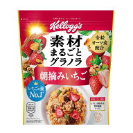日本ケロッグ ケロッグ 素材まるごとグラノラ 朝摘みいちご 430g ×6袋