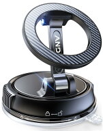 スマホホルダー 車 マグネット【真空ゲル吸盤+磁力の最強コンビ】 車 スマホスタンド 安定性 Mag-safe 車…