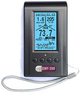 Advanced GQ EMF-390 Multi-Field Electromagnetic Radiation 3-in-1 EMF ELF Meter RF Spectrum Analyzer Ghost, Cell Tower Smart