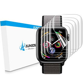 『2021年秋改良・5枚組』AUNEOS Apple Watch 用 保護フィルム Series 9/8/7 45mm / Series 6 /SE/5/4 44mm Series2/3 42mm 対応 アッ